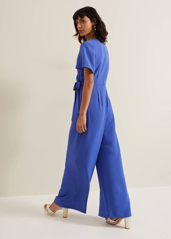 Phase Eight Julissa Blue Wide Leg Dress Blue USA | 0846975-OP